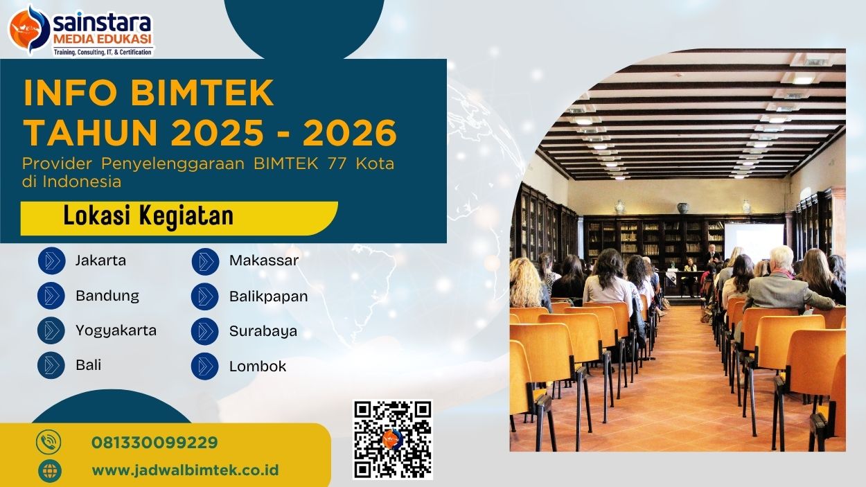 Jadwal Bimtek Pelatihan Analisis Spasial dan Geostatistik dengan ArcGIS Tahun 2025 - 2026