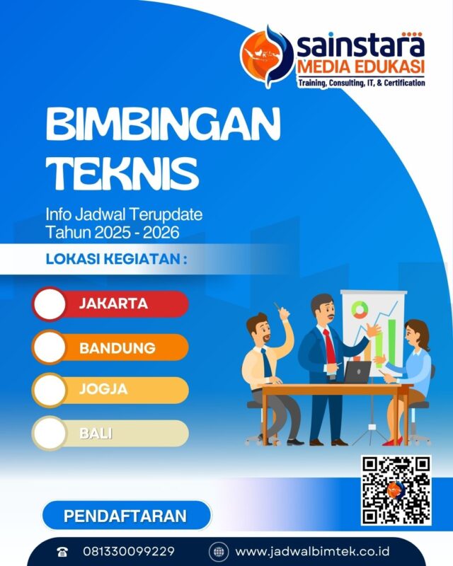 Jadwal Bimtek Evaluasi Kinerja Perangkat Daerah Berbasis SAKIP - 2025/2026