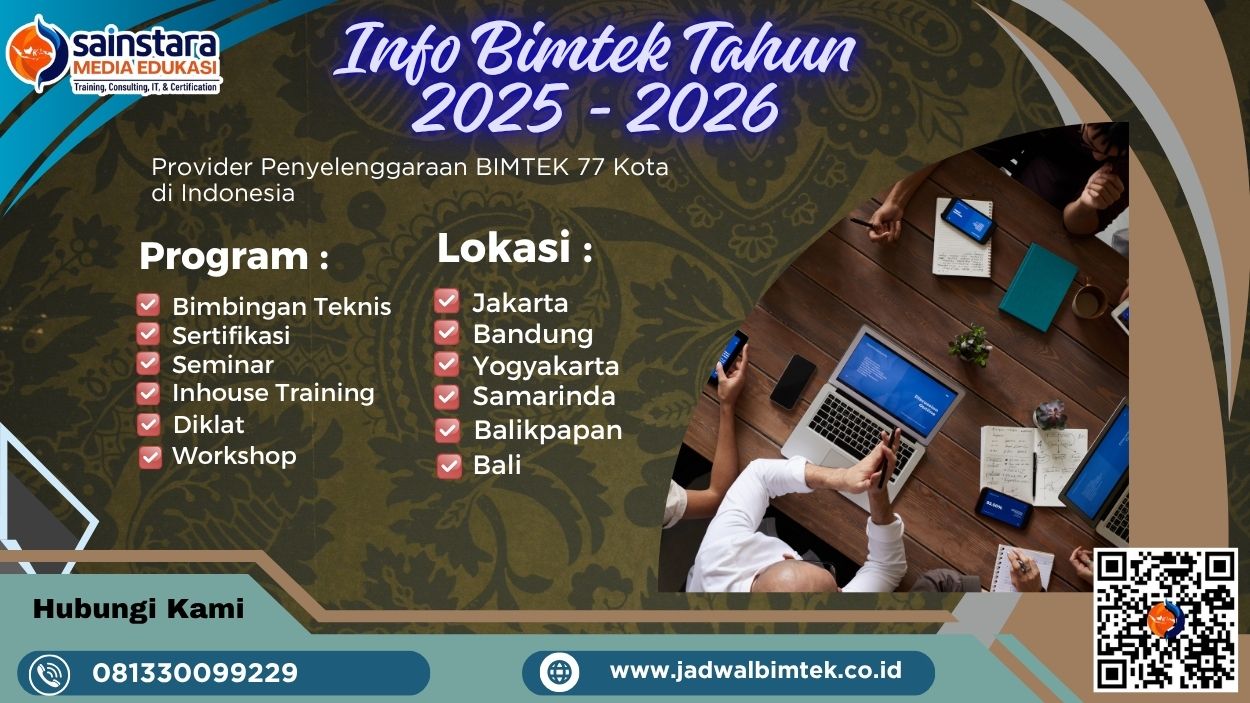 Info Bimtek Penatausahaan dan Pelaporan Bendahara Kementerian/Lembaga Tahun 2025 - 2026