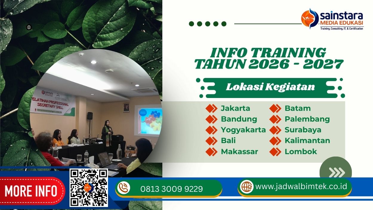 Info Training Penguatan Budaya Sadar Risiko (Risk Awareness Culture) Tahun 2026 - 2027