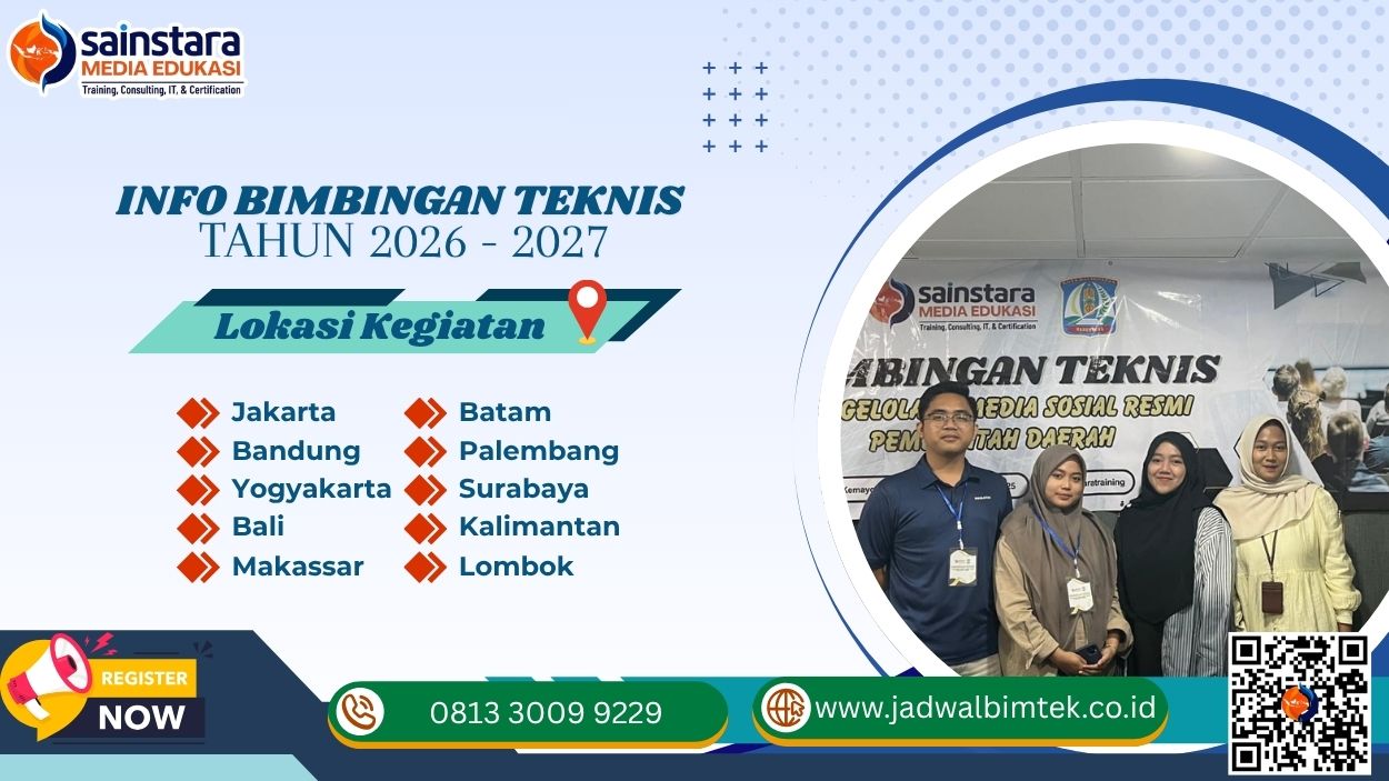 Jadwal Bimbingan Teknis (Bimtek) Manajemen Risiko Rumah Sakit dalam Persiapan Akreditasi Rumah Sakit Tahun 2026