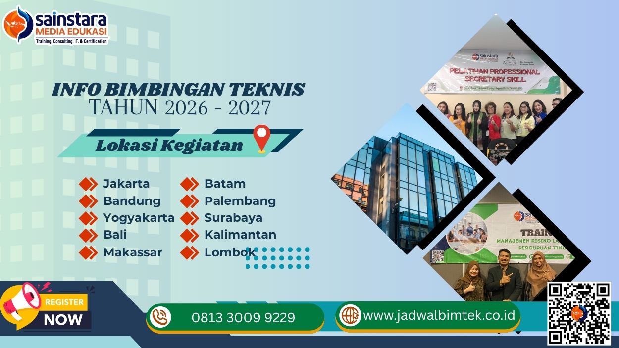Info Bimtek Digitalisasi Pelayanan Perizinan dan Transformasi Layanan DPMPTSP Tahun 2026 - 2027