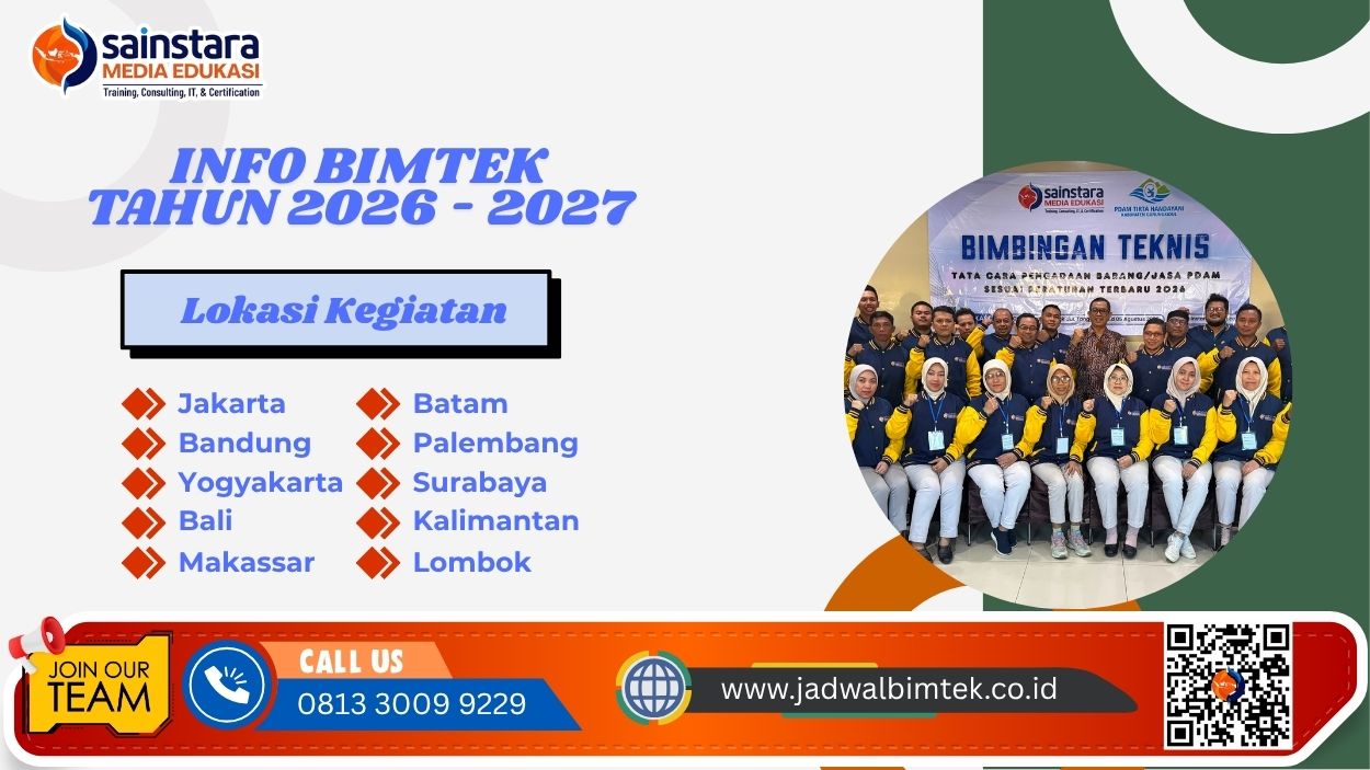 Info Bimtek Manajemen Pelayanan Prima bagi Aparatur DPMPTSP Tahun 2026 - 2027