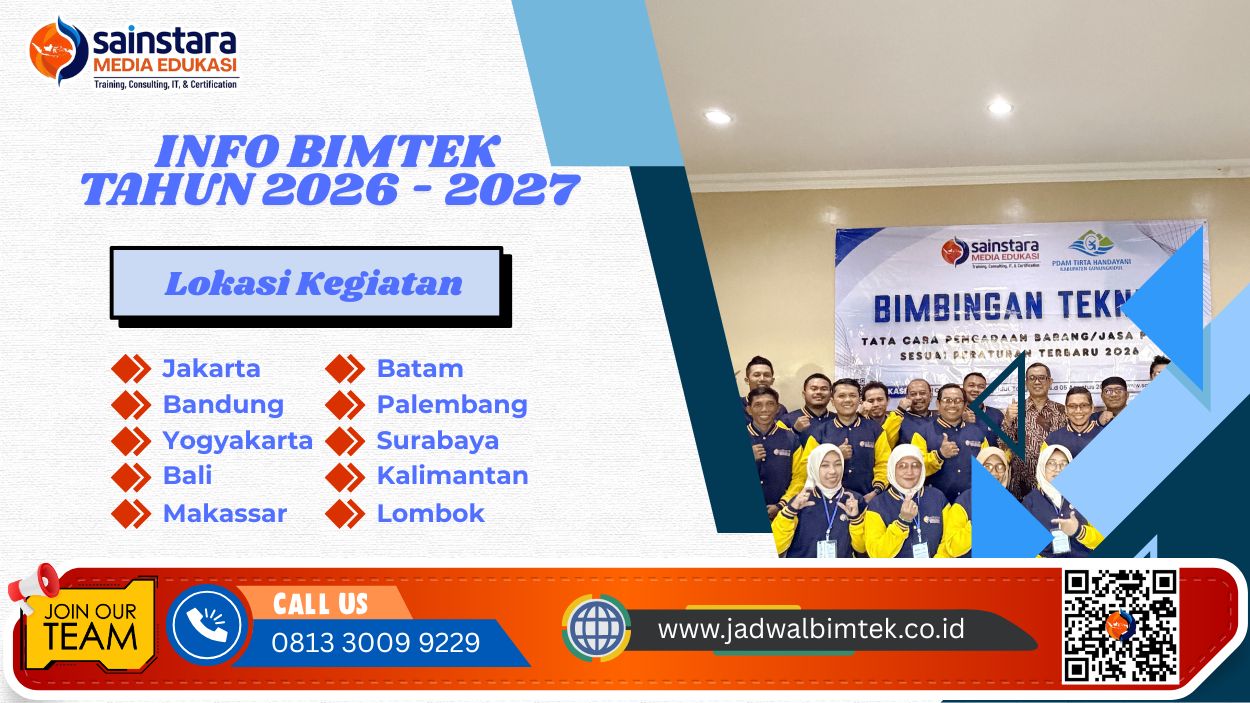 Info Bimtek Pemanfaatan Teknologi Informasi dalam Pelayanan Perizinan Tahun 2026 - 2027
